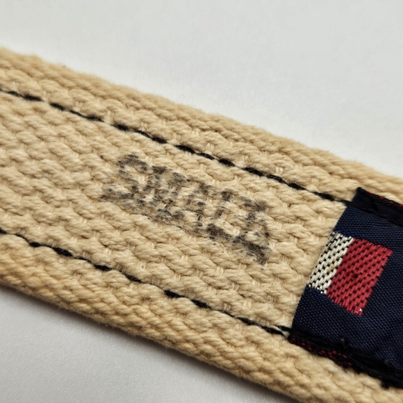 VINTAGE Yachtwear Research Inc YRI Blue Boating Flag Ribbon Adjustable Belt S - Picture 7 of 8